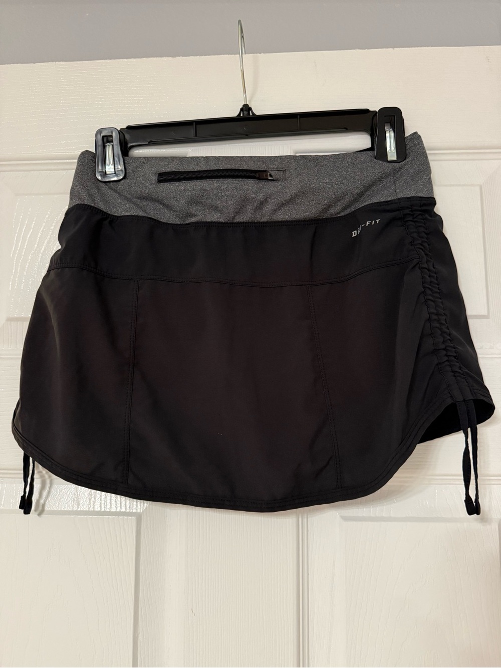 Two Nike Black Tennis Skirts 1 with Gray Waistband - Picture 5 of 8